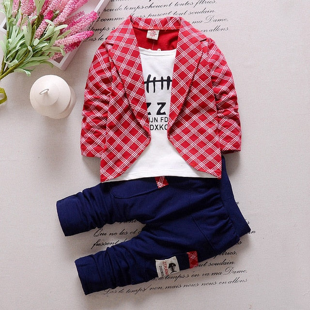 Baby Clothes For Boys Alphabet Long Sleeve Top Pants 2-Piece Set Autumn Sweater Suit Children's Clothing Apparel Outfit