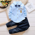 Baby Clothes For Boys Alphabet Long Sleeve Top Pants 2-Piece Set Autumn Sweater Suit Children's Clothing Apparel Outfit