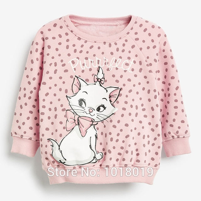 1-7Y Girls Sweatshirt Tops Children t shirt Blouses Brand Quality 100% Terry Cotton Bebe Hoodies Kids Baby Girl Clothes Tee 2020