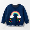 1-7Y Girls Sweatshirt Tops Children t shirt Blouses Brand Quality 100% Terry Cotton Bebe Hoodies Kids Baby Girl Clothes Tee 2020