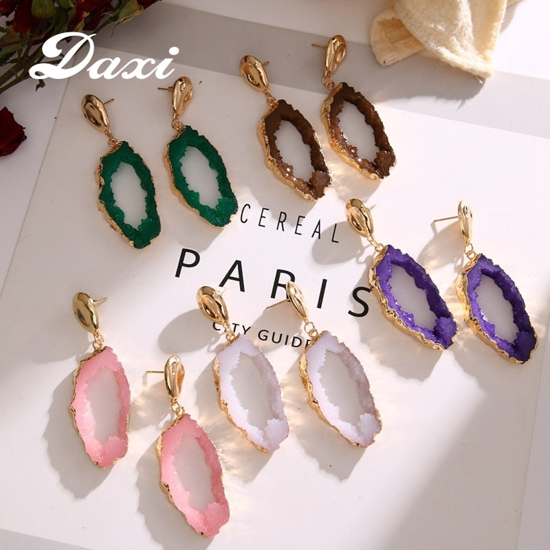 DAXI Fashion Dangle Earrings For Women Bohemian Geometric Earring Jewlery Statement Vintage Earings Fashion Jewelry 2020