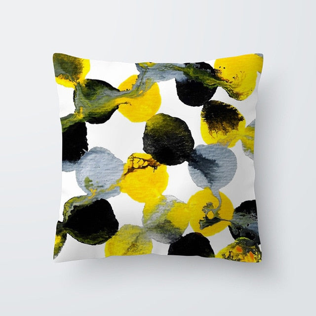 Decorative Throw Pillow Covers Yellow Pillowcase Sweet Summer Cushion Covers 45x45cm Pillow Case 1Pc Home Decor Sofa Living Room