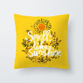 Decorative Throw Pillow Covers Yellow Pillowcase Sweet Summer Cushion Covers 45x45cm Pillow Case 1Pc Home Decor Sofa Living Room