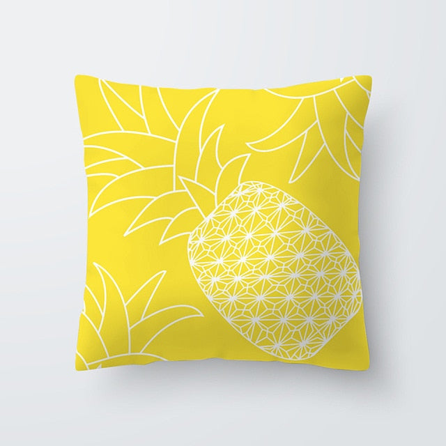 Decorative Throw Pillow Covers Yellow Pillowcase Sweet Summer Cushion Covers 45x45cm Pillow Case 1Pc Home Decor Sofa Living Room