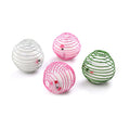 Cat Toy Pet Rainbow Ball Spring Prison Cage Mouse Telescopic Wire Interactive Stick Bell Feather Play Toy Dog Color Pet Supplies