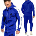 2020 new sports brand men's suit zipper hoodie casual sportswear autumn and winter warm plus velvet men's clothing