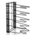 Pot and Pan Organizer for Cabinet Adjustable 8 Non-Slip Tiers Pot Rack with 3 DIY Methods Kitchen Organizer Rack for Pots & Pans