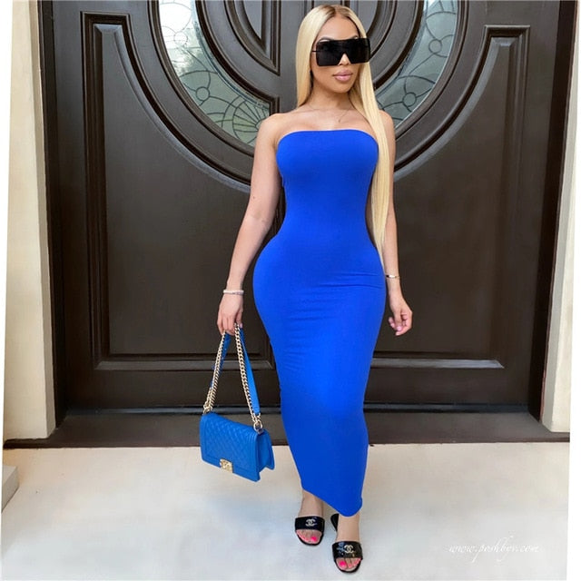 2020 Sexy Women Bodycon Summer Sleeveless Bodycon Dress Solid Bodycon New Women Dress Solid Bodycon Party Women Dress