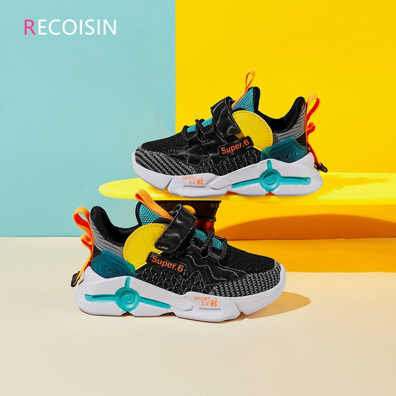 RECOISIN 2020 Children Sports Shoes For Boys Sneakers Girls Fashion Autumn Casual kids Shoes Boys Running Shoes Chaussure Enfant