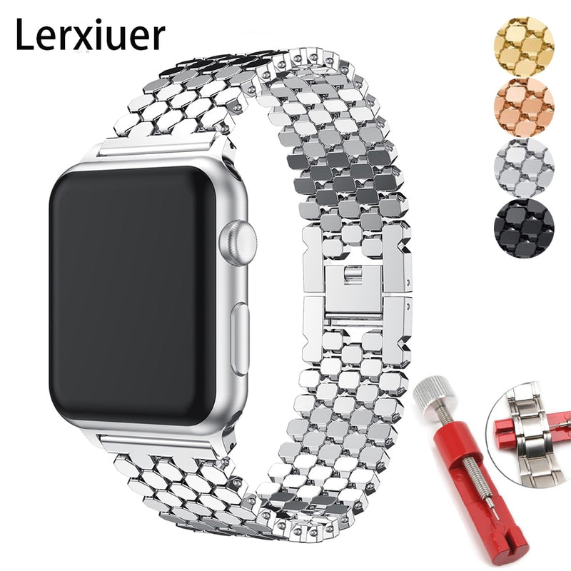 Strap for apple watch 5 band 44mm 40mm iwatch band 42mm 38mm stainless steel watchband metal Bracelet for series 5 4 3 38/44 mm