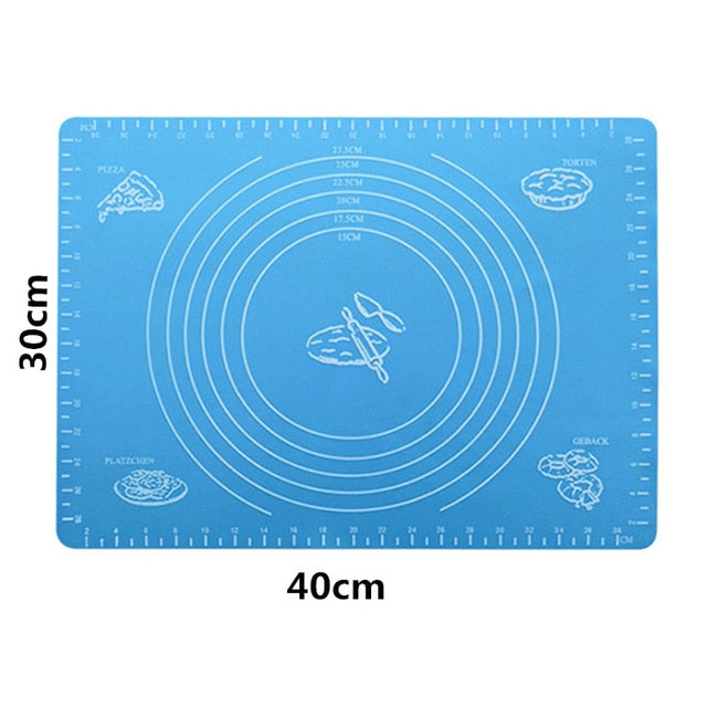 Kitchen Accessories Silicone Baking Mats Sheet Pizza Dough Non-Stick Maker Holder Pastry Cooking Tools Kitchen Utensils Gadgets