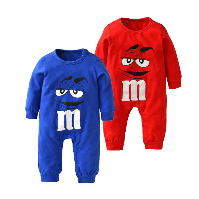 Newborn Baby Boys Girls Romper Cartoon Print Cotton Long Sleeve Jumpsuit Infant Clothing Pajamas Toddler Baby Clothes Outfits