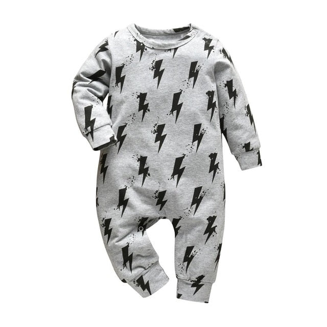 Newborn Baby Boys Girls Romper Cartoon Print Cotton Long Sleeve Jumpsuit Infant Clothing Pajamas Toddler Baby Clothes Outfits