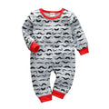 Newborn Baby Boys Girls Romper Cartoon Print Cotton Long Sleeve Jumpsuit Infant Clothing Pajamas Toddler Baby Clothes Outfits