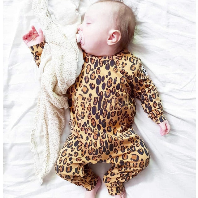 Newborn Baby Boys Girls Romper Cartoon Print Cotton Long Sleeve Jumpsuit Infant Clothing Pajamas Toddler Baby Clothes Outfits