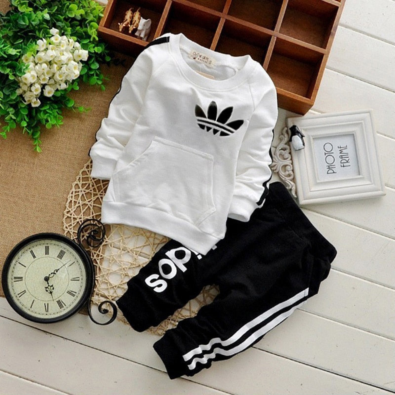 Brand Baby Clothing Set for Girl Boy Sweatshirts Long Sleeve T Shirts+Casual Pants 2Pcs Set Toddler Outfit Children Cothing Suit