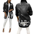 Sexy Fashion Women's Torn Denim Jacket 2020 Fall