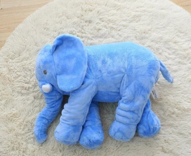 40*33cm Baby Soft Plush Elephant Sleep Pillow Calm Doll Toys Sleep Bed Lumbar Seat Cushion Kids Portable Bedroom Bedding Stuffed