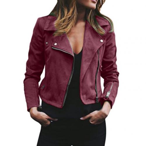 2020 New Plus size Jacket Women Classic Coat Short Bomber Solid Jacket Coat Black Red For Ladies women Jackets Coat