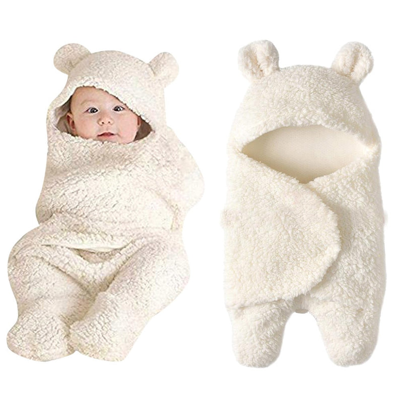 Fashion Baby blankets newborn Cute Cotton Receiving White Sleeping Blanket Boy Girl Wrap Swaddle kocyk dla dziecka