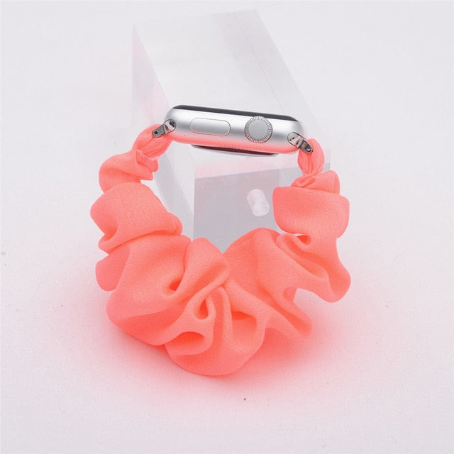 Scrunchie Elastic Watch Straps Watchband for Apple Watch Band Series 5 4 3 2 38mm 40mm 42mm 44mm for iwatch Bracelet 5 4 3 Gift