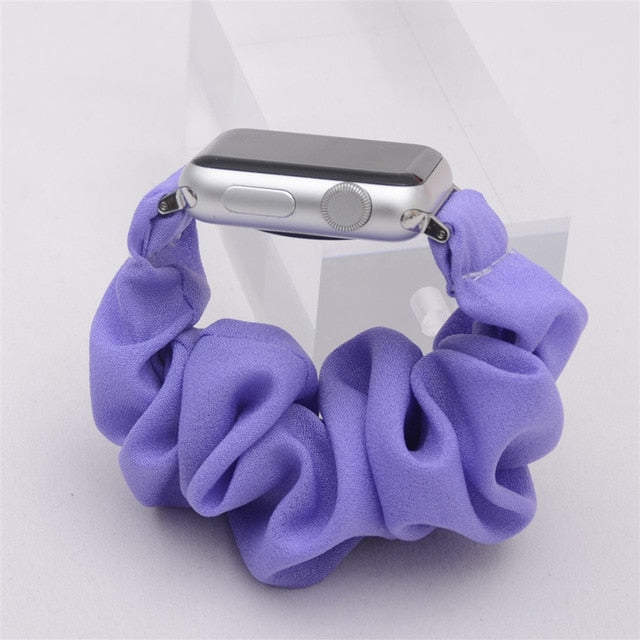 Scrunchie Elastic Watch Straps Watchband for Apple Watch Band Series 5 4 3 2 38mm 40mm 42mm 44mm for iwatch Bracelet 5 4 3 Gift