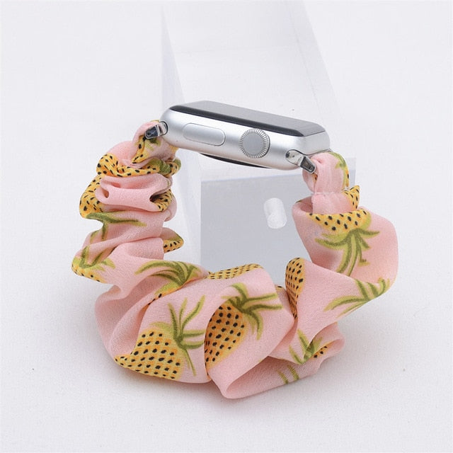 Scrunchie Elastic Watch Straps Watchband for Apple Watch Band Series 5 4 3 2 38mm 40mm 42mm 44mm for iwatch Bracelet 5 4 3 Gift