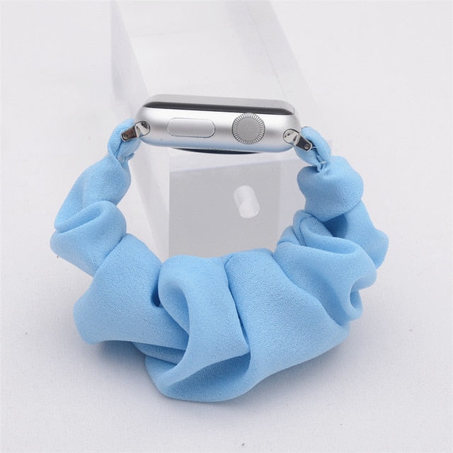 Scrunchie Elastic Watch Straps Watchband for Apple Watch Band Series 5 4 3 2 38mm 40mm 42mm 44mm for iwatch Bracelet 5 4 3 Gift