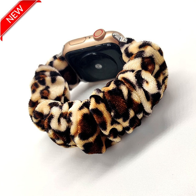 Scrunchie Elastic Watch Straps Watchband for Apple Watch Band Series 5 4 3 2 38mm 40mm 42mm 44mm for iwatch Bracelet 5 4 3 Gift