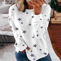 Autumn New Long Sleeve T-Shirt Women Pentagram Printed O-Neck White Tee 2020 Casual Top S-5XL Big Size Female Loose T-Shirts