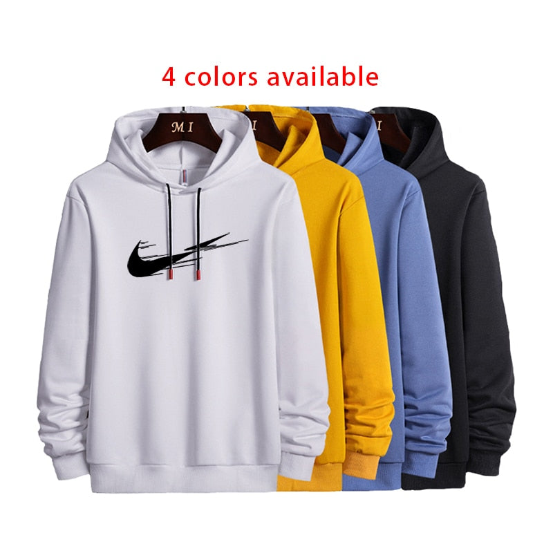 Fashion Brand Men's Hoodies Sweatshirt Tops 2020Spring Autumn Male Streetwear Casual Sweatshirt Coat Drawstring Printed pullover