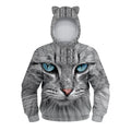 Autumn Winter Funny Girls Full Sleeve 3D Cat Hoodie Boys Anime Cartoon Sweatshirts Children's Pullovers Kids Clothes Wears