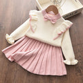 Bear Leader Newborn Girls Warm Dress Cute Autumn Winter New Baby Knitted Clothes Infant Toddler Tops Shirts for Girl Dresses