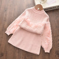 Bear Leader Newborn Girls Warm Dress Cute Autumn Winter New Baby Knitted Clothes Infant Toddler Tops Shirts for Girl Dresses