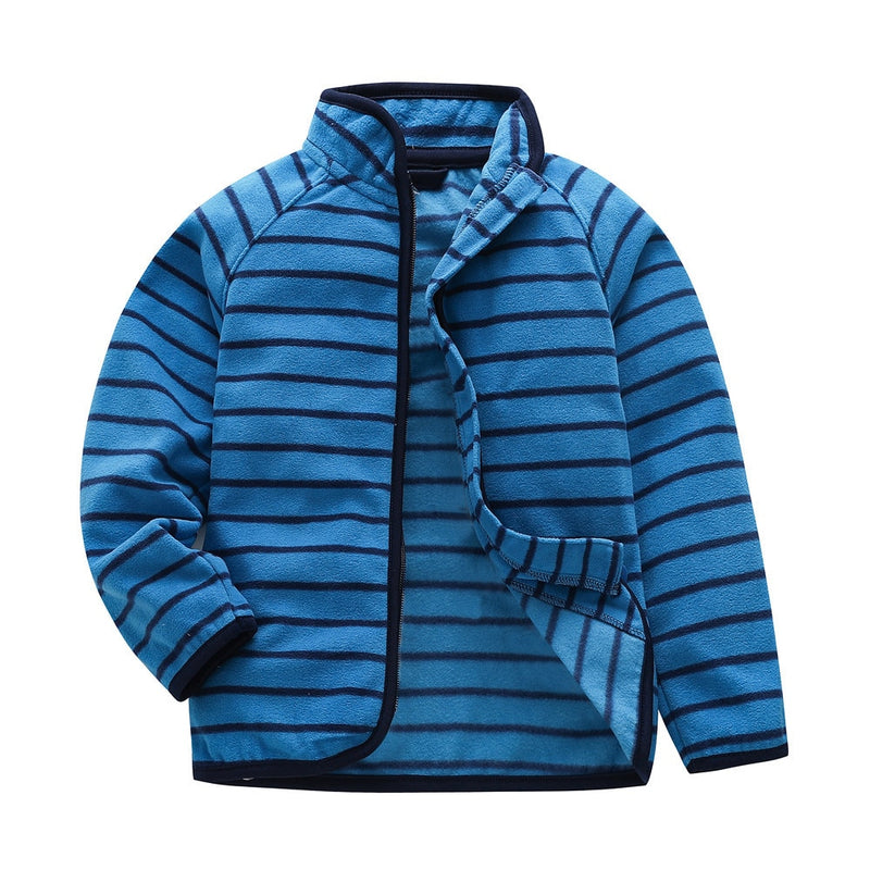 New Spring Autumn Children Kids Boy girl hoodies Baby Boys girls stripe polar fleece jackets and coats kids boys sweatshirts