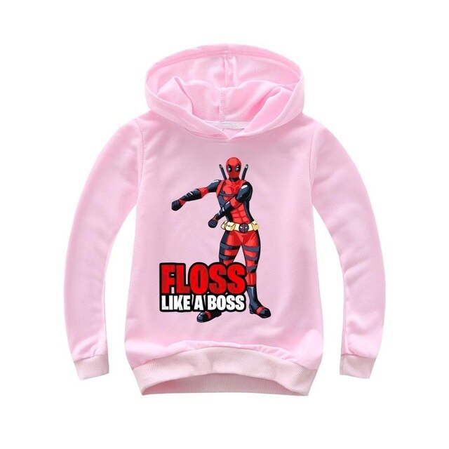 FLOSS LIKE A BOSS Boys 2019 Summer Tops Superhero Venom Deadpool Hoodie Machine warrior Baby Kids T-Shirts Clothes 100%Cotton