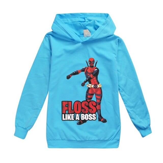 FLOSS LIKE A BOSS Boys 2019 Summer Tops Superhero Venom Deadpool Hoodie Machine warrior Baby Kids T-Shirts Clothes 100%Cotton