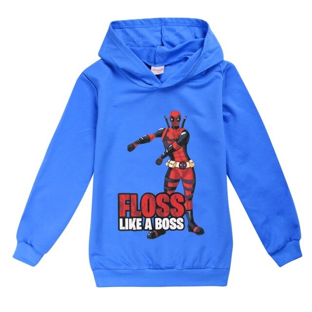 FLOSS LIKE A BOSS Boys 2019 Summer Tops Superhero Venom Deadpool Hoodie Machine warrior Baby Kids T-Shirts Clothes 100%Cotton