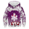 Boys Christmas pattern printing autumn and winter brand kids joy 3D personality pullover children's clothing 3-14 years old