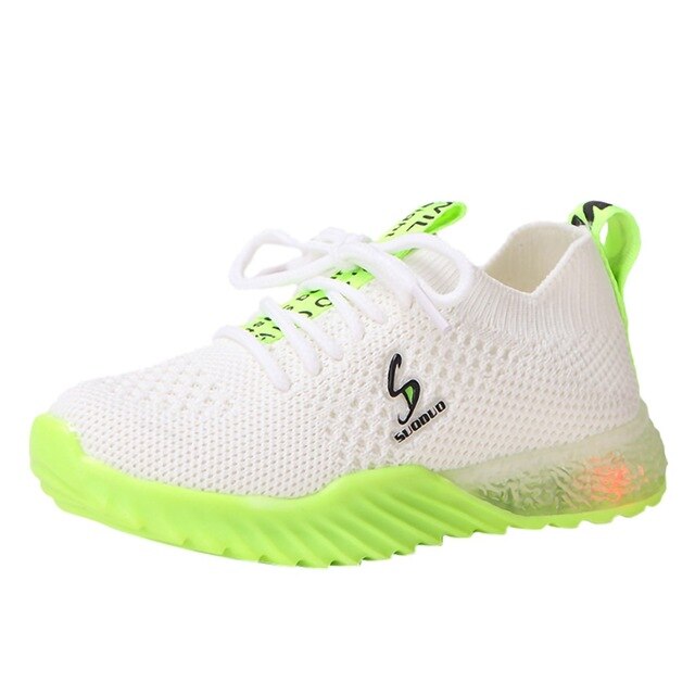 Children Shoes Kid Baby Girls Boys Letter LED Luminous Sport Run Sneakers Casual Shoes Sapato Infantil LED Shoes Kids Sneakers