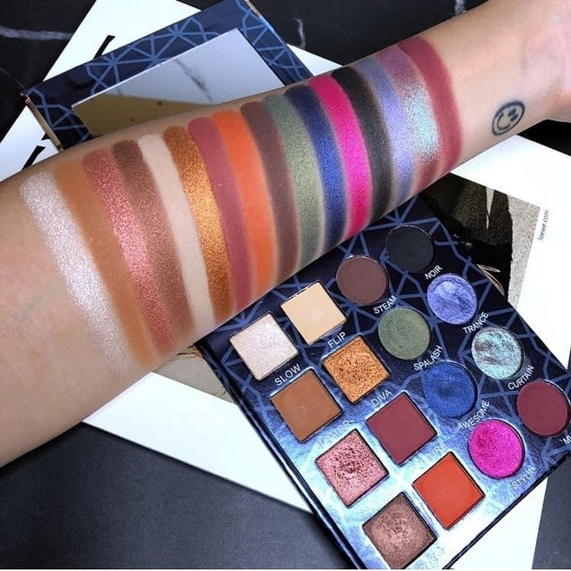 IMAGIC New Arrival Charming Eyeshadow 16 Color Palette Make up Palette Matte Shimmer  Pigmented Eye Shadow Powder