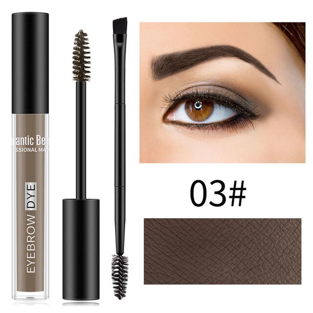 Eyebrow Brush Waterproof Eyebrow Cream Dye Gel Shadow For Eye Brow Long Lasting Tint Shade Eye Makeup Paint Cosmetic With Brush