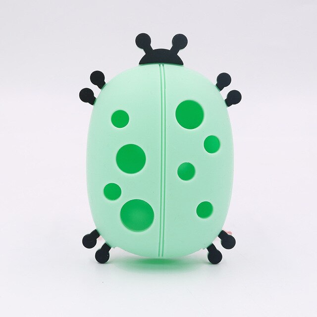 Ladybug Silicone Brush Cleaner Cosmetic Make Up Washing Brush Gel Cleaning Mat Makeup Brush Cleaner Pad Tool Storage Box