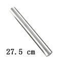 22.5/27.5/32.5cm Silver Stainless Steel Diameter 2.8 cm Rolling Pin Hand Dough Roller Bake Cake Pizza Non-stick