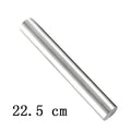 22.5/27.5/32.5cm Silver Stainless Steel Diameter 2.8 cm Rolling Pin Hand Dough Roller Bake Cake Pizza Non-stick