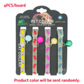 Cat Collar with Bell Luminous Cats Collars Kitty Necklace Safety Kitten Glow Kitten Neck Ring Reflective Cat Accessories