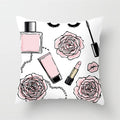 New Hand Painted Flowers Perfume Bottles Cushion Cover Polyester Cotton 45X45CM Pillowcase Home Decorative Throw Pillow Covers