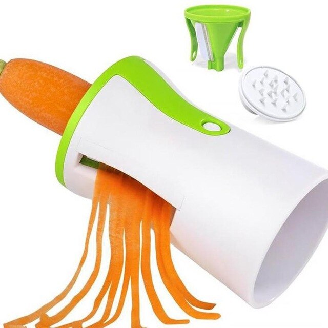 Vegetable Spiralizer Slicer Twister Blades Handheld 1pc Tools Cutter Cooking Pasta Spaghetti Spiral Kitchen Gadget Grater F Y5Q4