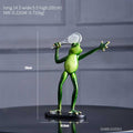 Funny Green Frog Figurine Modern Resin Decoration Statue Gift Home Decoration Office Desk Decoration Garden Decoration Ornament