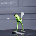 Funny Green Frog Figurine Modern Resin Decoration Statue Gift Home Decoration Office Desk Decoration Garden Decoration Ornament